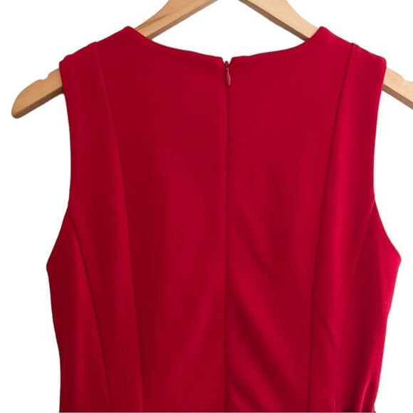 Michael Kors Sleeveless Belt-
Waist Red Sheath Dress Sz 6 NWT🏷 - Picture 9 of 15